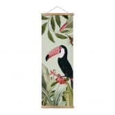 Affiche textile Toucan dans une jungle paradisiaque - UN Designs 