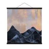 Affiche textile Fredriksson - Chaîne de montagnes marbrée 