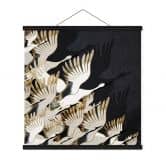 Stoffbild Fliegende Kraniche - SpaceFrog Designs 