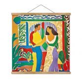 Affiche textile Amoureux - Inspiré par Matisse - Zamart 