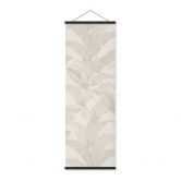 Stoffbild Urban Jungle Tropenblätter Creme - Bloomery Decor - Panorama 
