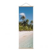 Affiche textile Plage de palmiers dans les mers du Sud - Colombo - Panorama 