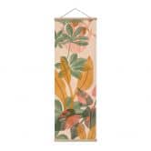 Affiche textile Jardin avec plantes tropicales - Goed Blauw - Panorama 