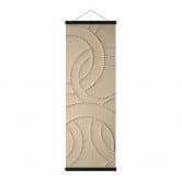 Stoffbild Abstrakte Ringe beige - Grande - Panorama 