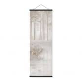 Stoffbild Wald am See im Nebel in Beige - Ms Tiff - Panorama 