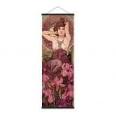 Affiche textile Mucha - Pierres précieuses : Améthyste - Panorama 