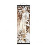 Stoffbild Mucha - Jahreszeiten: Der Winter 1900 - Panorama 