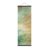 Affiche textile Lumière turquoise et dorée sur la mer - Schmucker - Panorama 