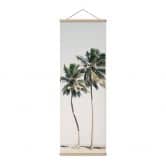 Affiche textile Palmiers tropicaux sur la plage - Sisi & Seb - Panorama 