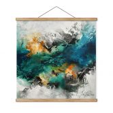 Textielposter kleur mist abstract - Fedrau 