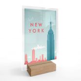 Tischaufsteller Rivers - New York 