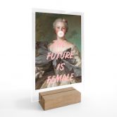 Tischaufsteller Die Zukunft ist weiblich | Feminismus - Grace Digital Art 