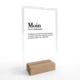 Tischaufsteller Grammatik - Moin 