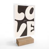 Tischaufsteller Love you Retro Letters 
