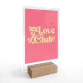Tischaufsteller Self Love Club Pink - Prints by Ayleen 
