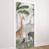 Jungle Jive door film - Kikki Belle - Self-adhesive door decoration 