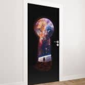 Door film The gateway to outer space - Nicebleed - Self-adhesive door decoration 
