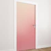 Türfolie Ombre Pinkfarbene Sonne - Selbstklebende Türdeko 