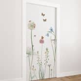 Butterfly meadow door film - Sir Edward - Self-adhesive door decoration 