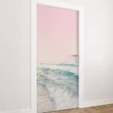 Door film Pink sky over the sea - Sisi & Seb - Self-adhesive door decoration 