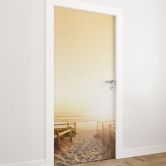 Sunset at the Beach door film 