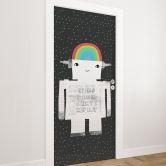 Door foil rainbow robot Sleep Laugh Create - Treechild 