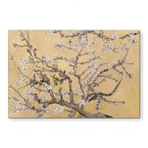 Wandbild van Gogh - Mandelblüte - creme - Alu-Dibond 