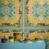 Versace Home Dschungel Tapete Grün Gold Luxus Designer Vliestapete Palmen-Blätter 