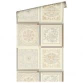 Versace Home Muster-Tapete Barock klassisch Luxus Designer Vliestapete Beige Grau 