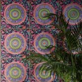 tapet Versace bogstaver i farver non-woven tapet blomsterdesign tapet luksus 