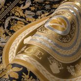 Versace Home Tapete Gold Schwarz klassische Luxus Designer Vliestapete floral 