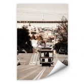 Zelfklevende Poster - Cable Cars 