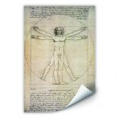 Wallprint - Da Vinci - Proportionszeichnung 