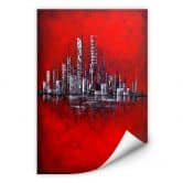 Wallprint - Fedrau - Rot 