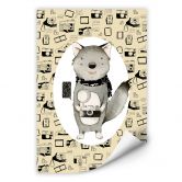 Wallprint Loske - Wolf mit Kamera 