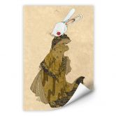 Wallprint Loske - Geisha Kaninchen 02 