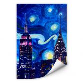 Wallprint Bleichner - New York bei Nacht 