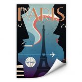 Wallprint PAN AM - Fly to Paris 