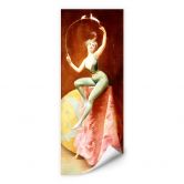 Wallprint Penot - Tänzerin mit drei weißen Mäusen 