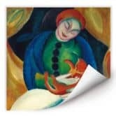 Wallprint Marc - Mädchen mit Katze 
