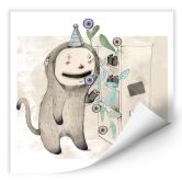 Zelfklevende Poster - Surprise in the Fridge 