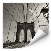Zelfklevende Poster - Brooklyn Bridge 