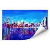Wallprint - Bleichner - Chicago im Neonschimmer 