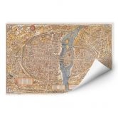 Wallprint Historische Karte von Paris 