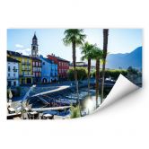 Wallprint Hafen am Lago Maggiore 