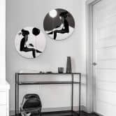 Alu-Dibond Ireland - No such thing as nothing Set- Rund Ø45 cm (2-teilig) 