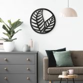 Acryldeko Blätter im Kreis 