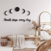 Décoration murale en verre acrylique Small steps every day 