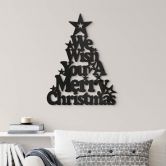 Décoration en verre acrylique We Wish you a Merry Christmas 