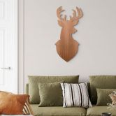 Houten Wanddecoratie Mahoniefineer Hert 